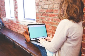 Woman Using Computer